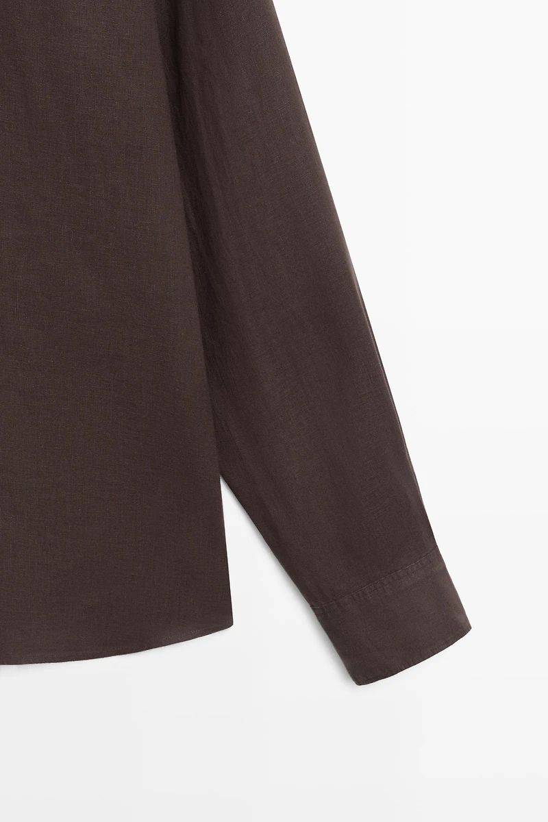 100% linen regular fit shirt