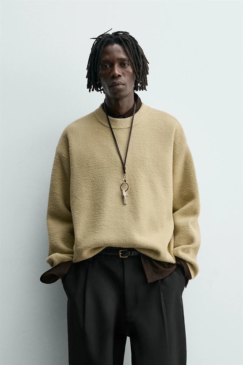 RELAXED FIT TEXTURED JUMPER