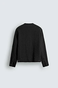 CHEMISE POLO FLUIDE STRUCTURÉE