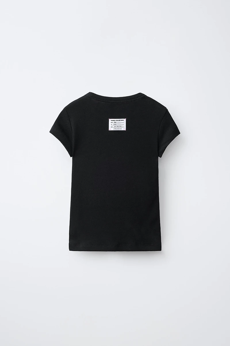 TEXT PRINT T-SHIRT