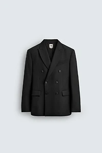 LIMITED EDITION WOOL BLEND DOUBLE BREASTED SUIT BLAZER