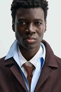 TEXTURED TWILL OVERSHIRT