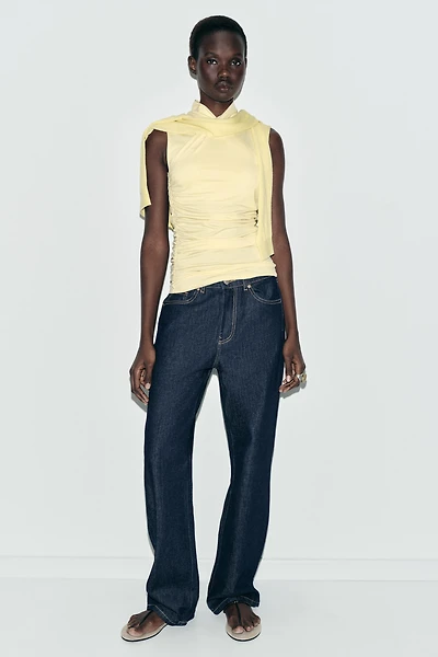 DRAPED RUCHED TOP