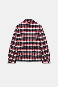 PLAID PEPLUM BLAZER ZW COLLECTION