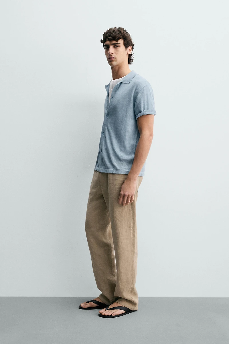 CHEMISE EN MAILLE 100 % LIN