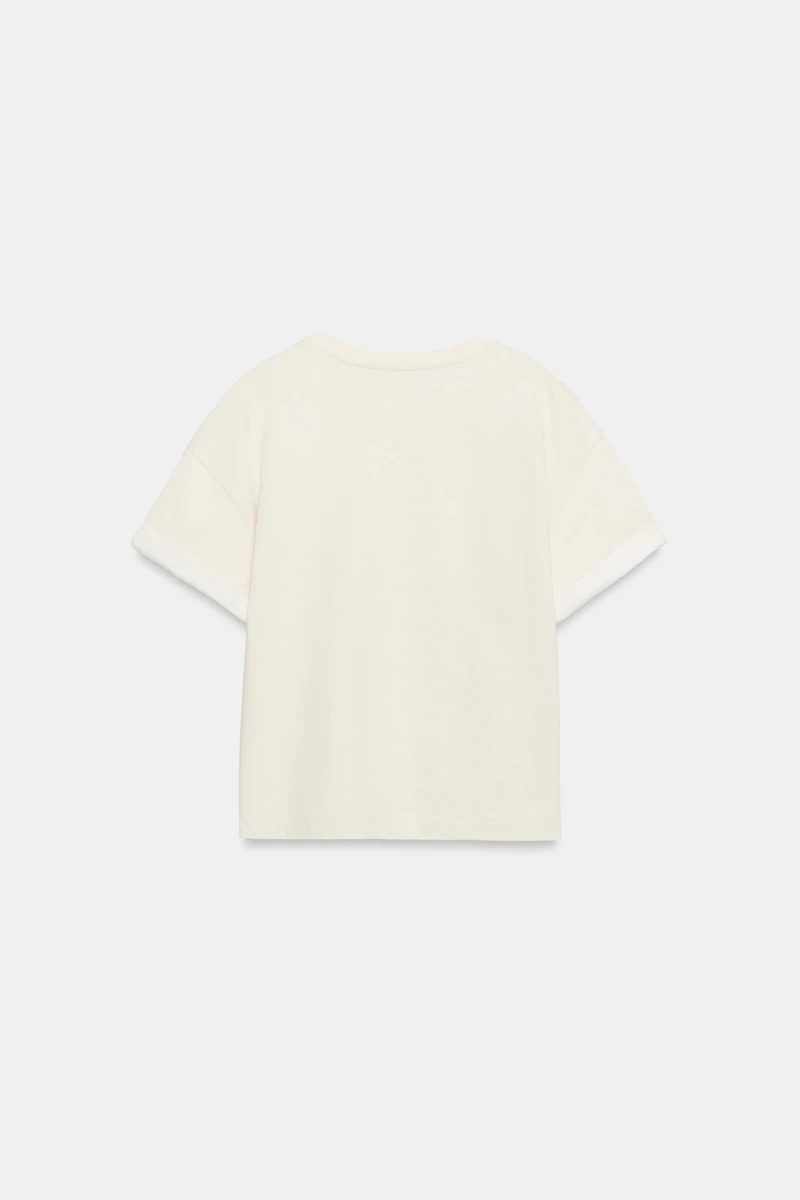 T-SHIRT MANCHES COURTES EN COTON ÉPAIS