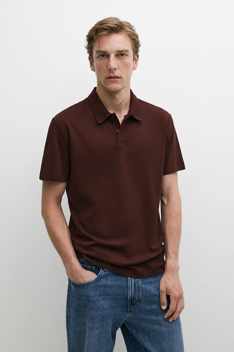 100% cotton short sleeve polo shirt