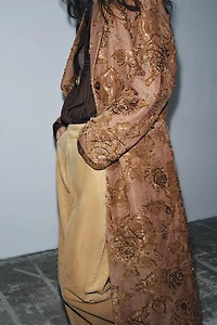 MANTEAU LONG BRODERIES ZW COLLECTION LIMITED EDITION