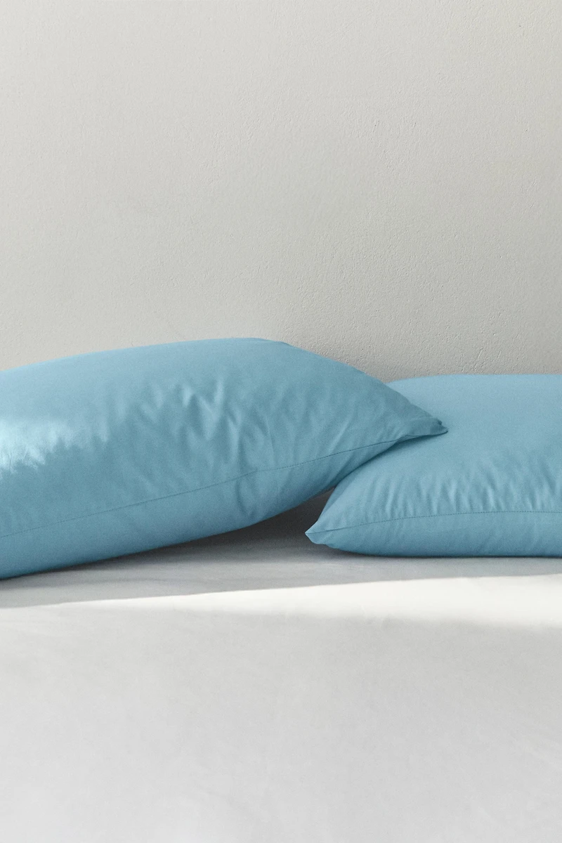 COTTON PERCALE PILLOWCASE (300 THREAD COUNT)
