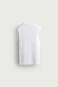 T-SHIRT DÉBARDEUR CÔTELÉ