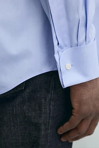 TEXTURED FRENCH CUFF SHIRT