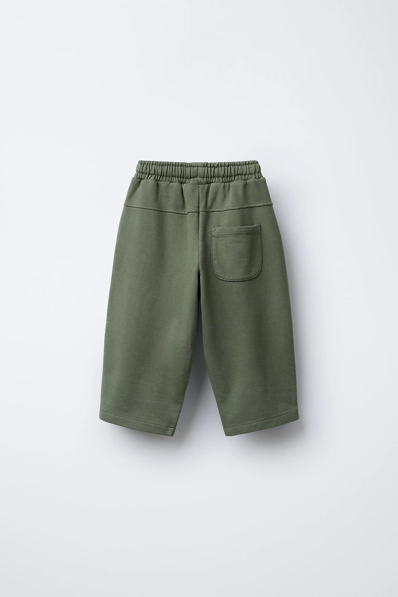 STRAIGHT LOGO PLUSH PANTS