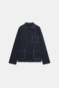 TOPSTITCHED SHIRT ZW COLLECTION