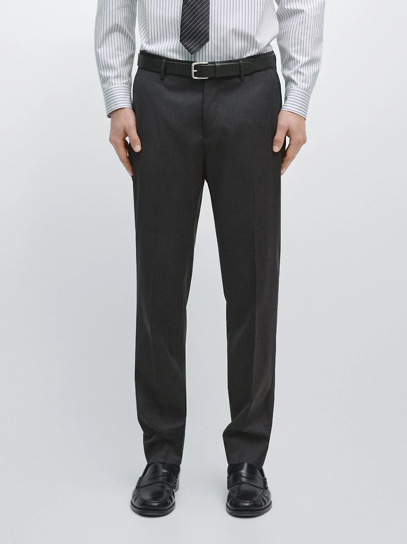 Cold wool suit trousers