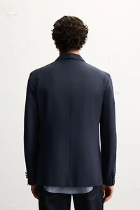 WOOL BLEND DOUBLE BREASTED BLAZER