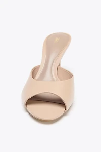 LEATHER HEELED MULES