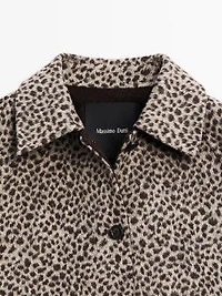 Manteau court laine