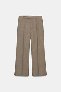 CROPPED WOOL FLARE PANTS ZW COLLECTION