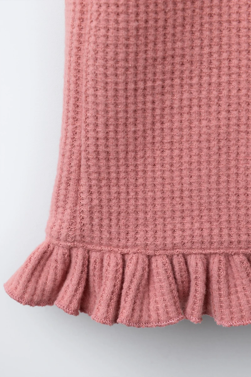 RUFFLED WAFFLE CULOTTES