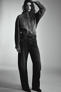 JEANS TRF CLOUS MÉTALLIQUES