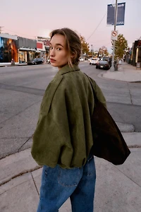 FAUX SUEDE JACKET
