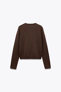 BASIC 100% WOOL CARDIGAN