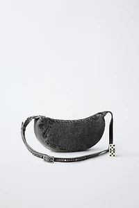 DENIM CROSSBODY BAG