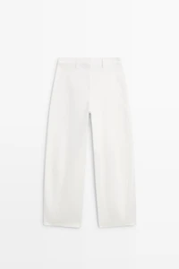 100% Cotton barrel fit pants