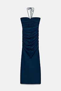 POLYAMIDE CUT OUT MIDI DRESS