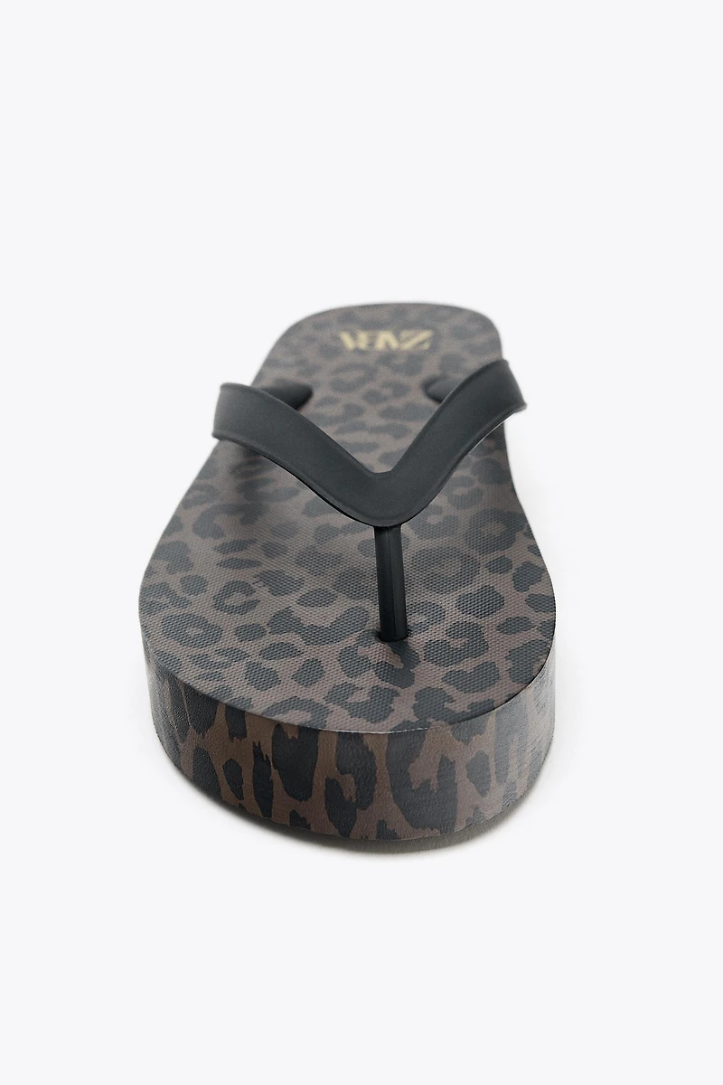 ANIMAL PRINT SANDALS