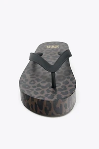 ANIMAL PRINT SANDALS