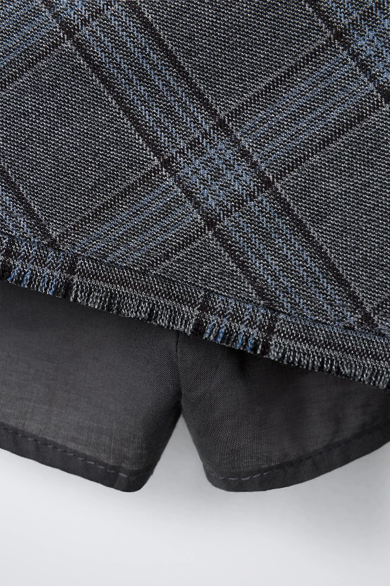 JUPE-SHORT PARÉO À CARREAUX