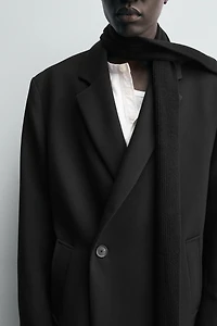 RELAXED FIT DOUBLE BREASTED COAT