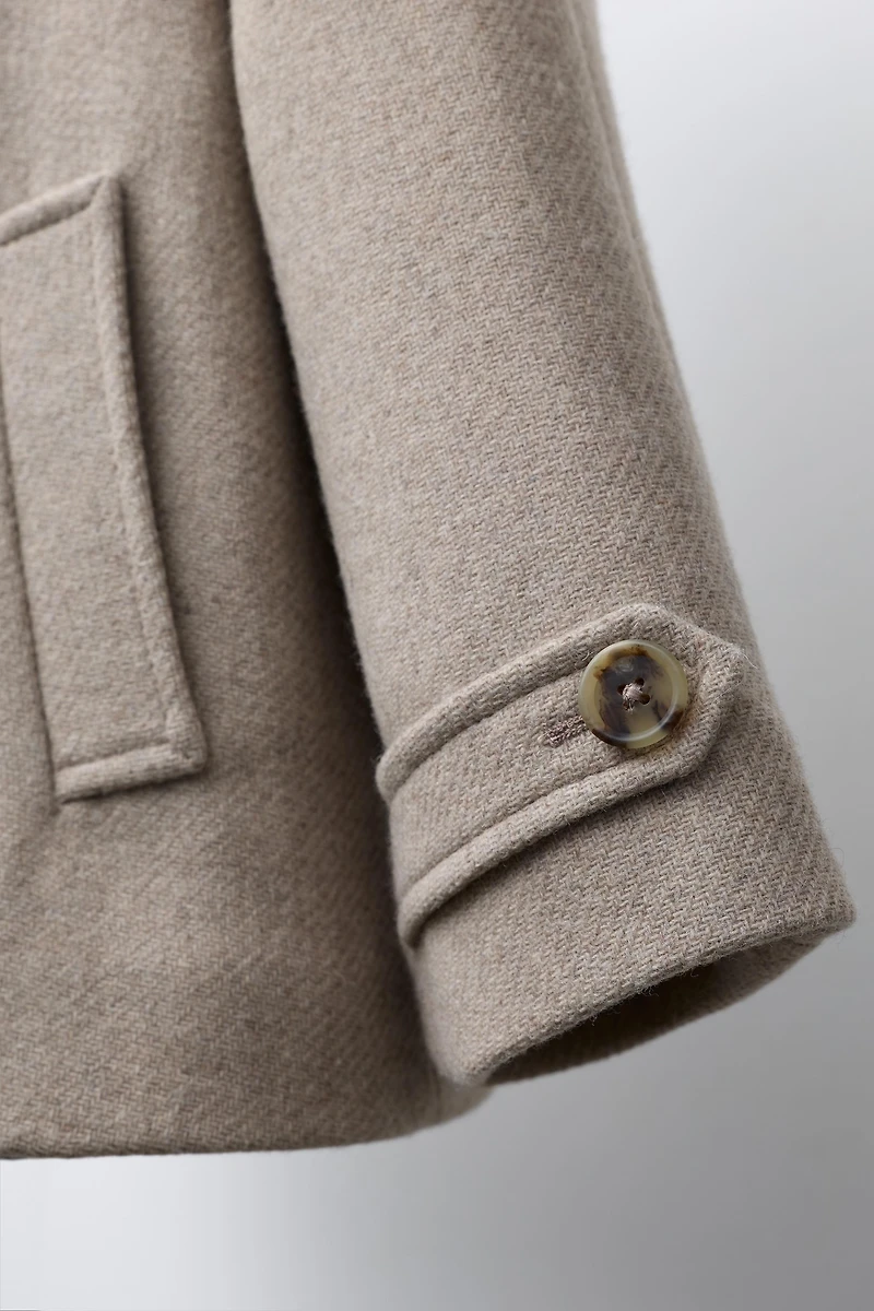 HOODED DUFFEL COAT WITH WOOL MANTECO ®