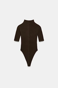 RUSTIC MOCK NECK BODYSUIT