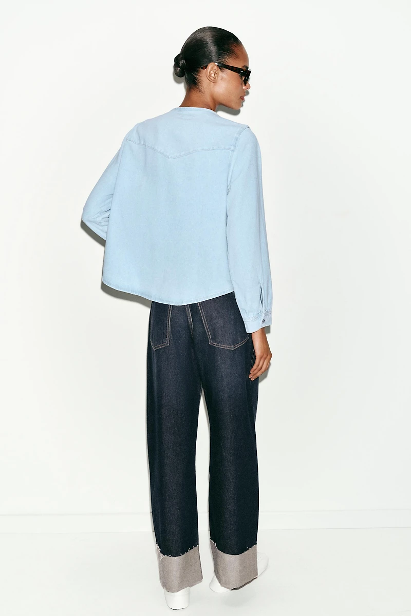Z1975 TIED DENIM SHIRT