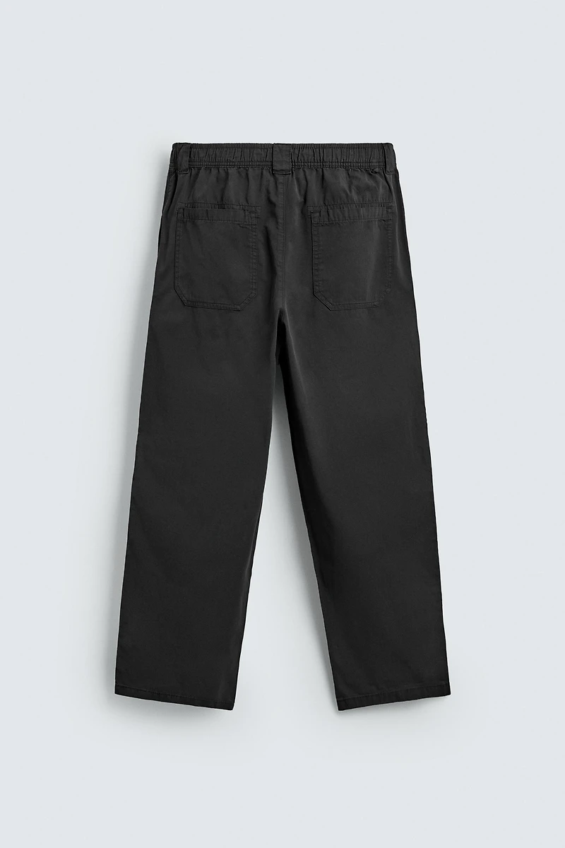 RELAXED FIT COTTON PANTS