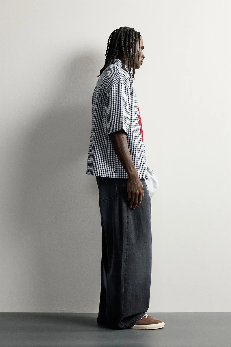 RELAXED FIT PATCH SHIRT
