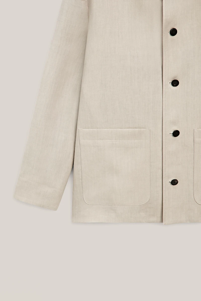 Veste col montant en lin - LIMITED EDITION