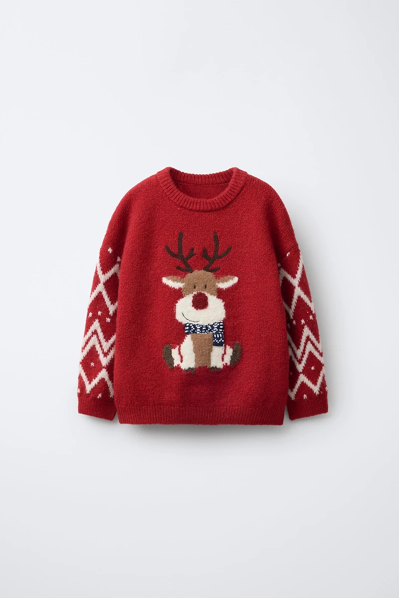 REINDEER KNIT JUMPER