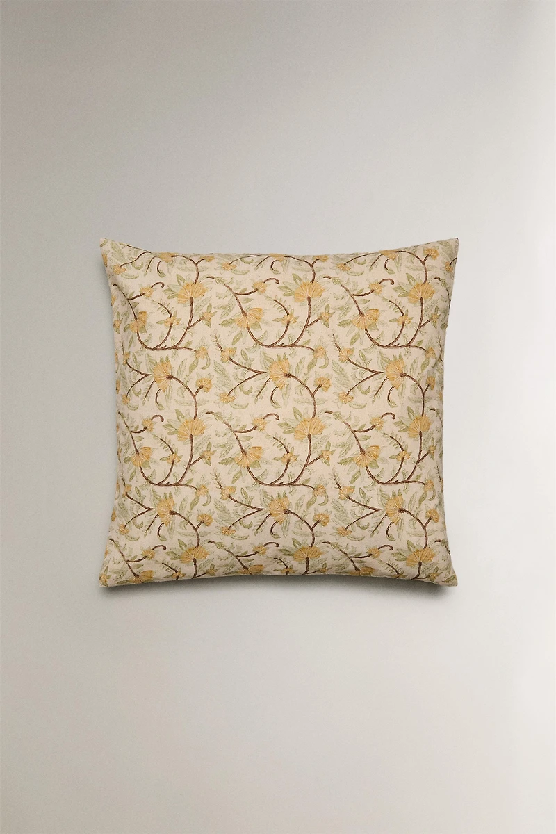 HOUSSE DE COUSSIN FLEURS