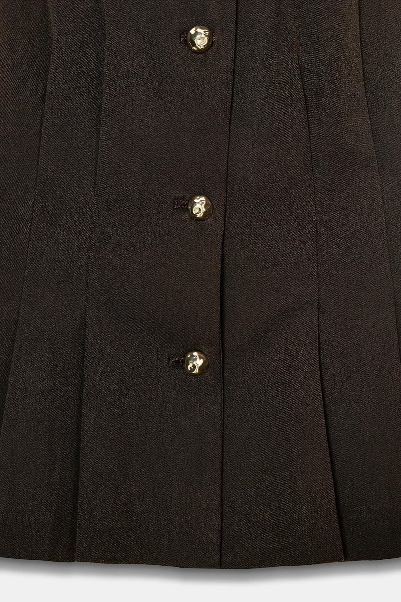 PEPLUM DARTED VEST