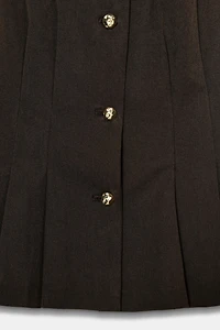 PEPLUM DARTED VEST