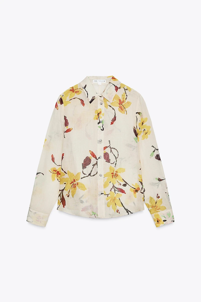 ZW COLLECTION RAMIE FLORAL SHIRT