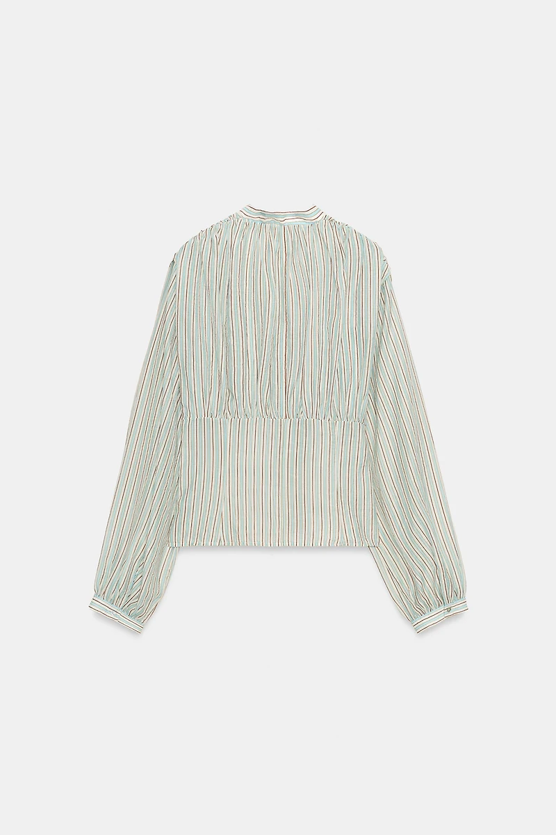 STRIPED WAIST SHIRT
