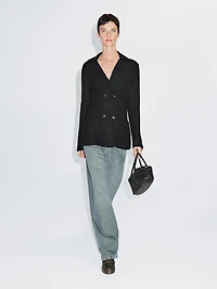 Cardigan double boutonnage 100 % laine
