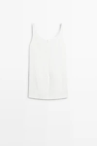 Flowing linen short dress