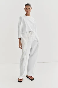 COMBINATION RUFFLE TOP