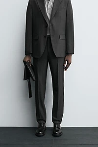 CHECK SUIT PANTS