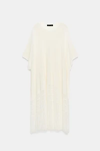 FRINGED KNIT TUNIC